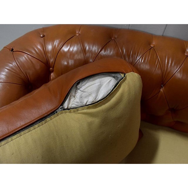 Late 19th Century Leather Chesterfield Sofa For Sale - Image 10 of 18