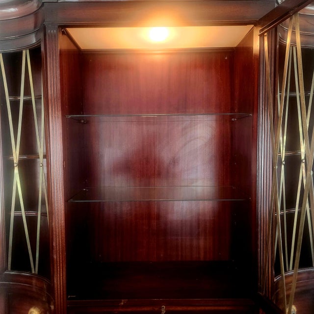 1930s Grosfeld House Grand Mahogany China Cabinet by Lorin Jackson, Attributed For Sale - Image 10 of 18