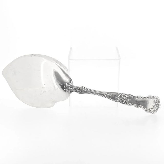 Gorham Buttercup Pattern Sterling Silver Large Oyster Serving Spoon For Sale - Image 10 of 12