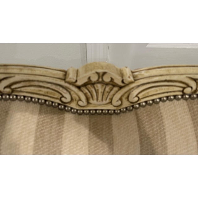 Cream Henredon Beacon Hill 1990s Oversized French Country Bergère Armchair For Sale - Image 8 of 12