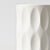 Ceramic Op-Art White Bisque Porcelain Vase by Heinrich Fuchs for Hutschenreuther, 1970s For Sale - Image 7 of 8