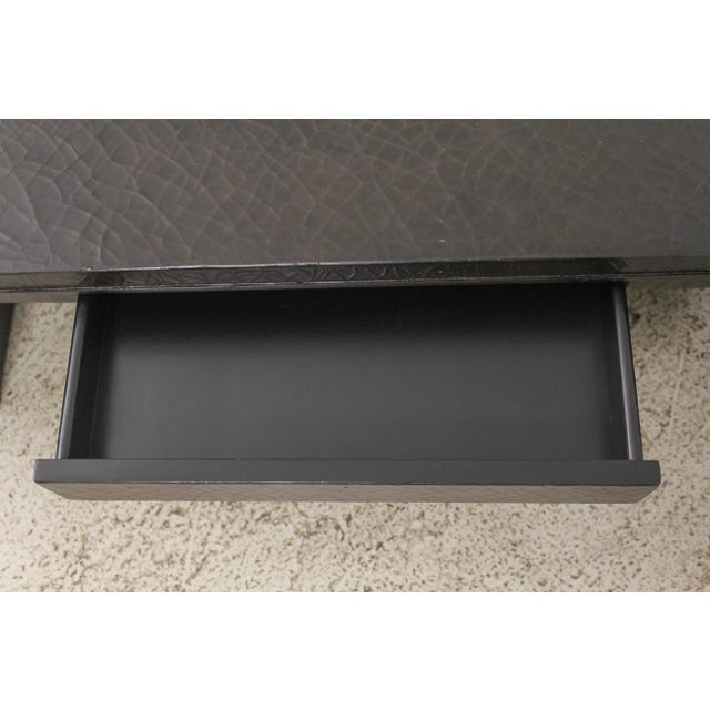 Baker Modern Design Crackle Finish Coffee Table For Sale In Philadelphia - Image 6 of 13