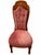 1970s Vintage Figured Wood Double-Pedestal Dining Table With Eight Rose Upholstered Cane-Back Chairs — Nine-Piece Set For Sale - Image 5 of 18