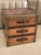 1990s Side Table Trunk W 3 Drawers Copper & Brass For Sale - Image 10 of 12