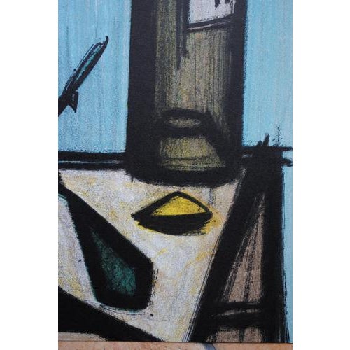 Bernard Buffet, Still Life with a Bottle, 1967, Original Lithograph For Sale - Image 6 of 10