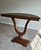 Brown Pair of Attributed J. Alexander Sardinia Neoclassical Demi-Lune Console Tables For Sale - Image 8 of 9