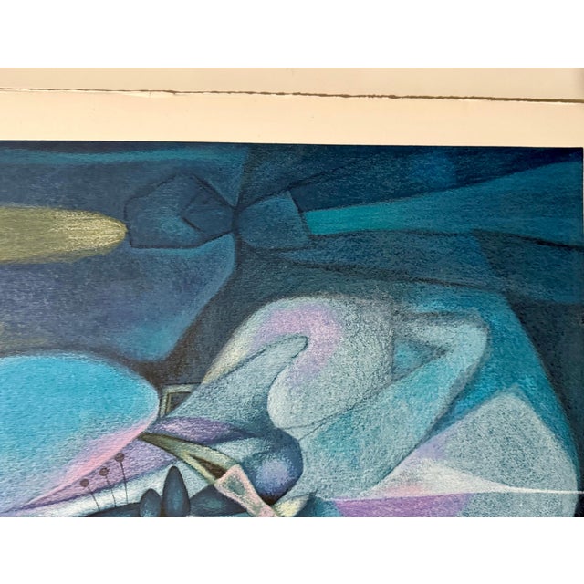 Rafael Soriano, Large Cuban Master Lithograph Abstract Biomorphic Serigraph Print Rafael Soriano, c.1990 For Sale In Miami - Image 6 of 9