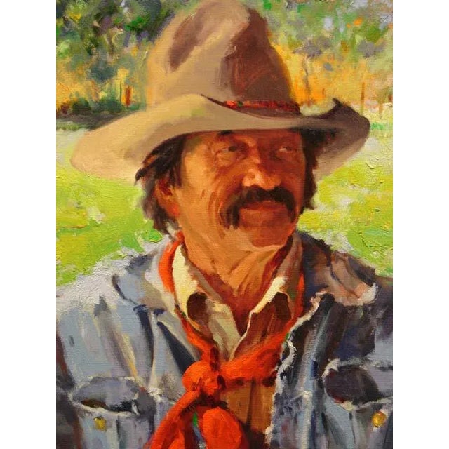 Framed original oil painting on canvas by Taos Six artist Ray Vinella. Hand signed by the artist, bottom left. Framed...