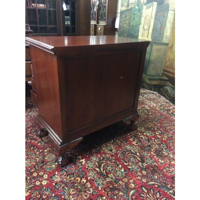 Vintage Mahogany Blockfront Chest of Drawers, Bachelor Chest For Sale - Image 9 of 10