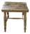 19th Century English Rustic Weathered Wooden Stool With Turned Legs For Sale
