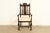 A beautiful antique English Jacobean or Tudor style armchair or dining captain chair By Berkey & Gay USA, Circa 1920s...