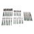 Vintage Jean Couzon "Galaxy-Green" Flatware Set - 29 Pieces For Sale