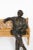 Vintage Life Size Sculpture of Albert Einstein on a Garden Bench, 20th Century, Bronze on Teak For Sale - Image 8 of 12