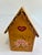 Hand Painted Folk Art Wooden House Box With Drawer Signed by Artist For Sale - Image 4 of 8
