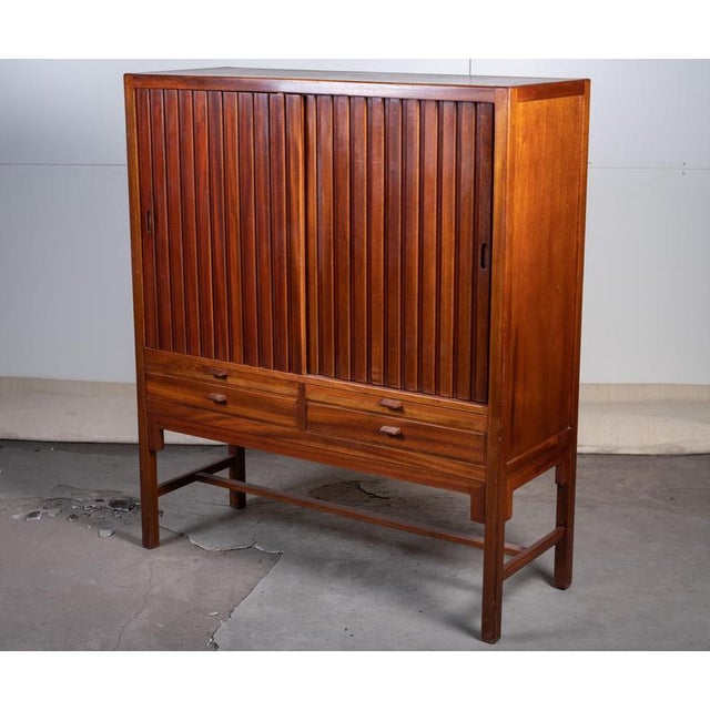 Mahogany Cabinet attributed to Hans J. Wegner, Denmark, 1950s For Sale - Image 4 of 9