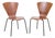 Teak Plywood Chairs, Set of 2 For Sale