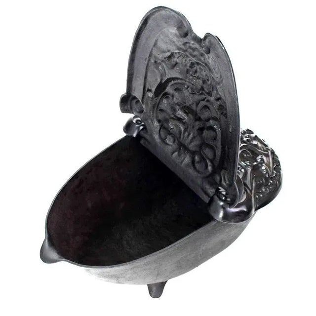 Early 20th Century Cast Iron Coal Box For Sale - Image 4 of 10