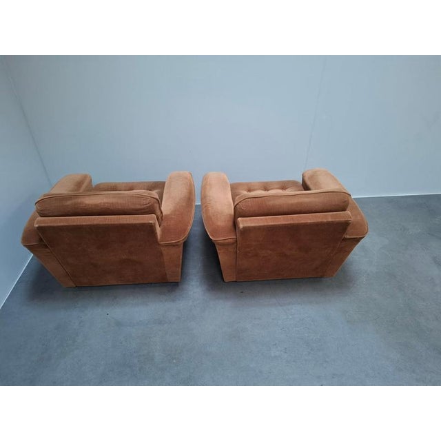 Mid-Century Modern Czech Lounge Armchairs with Rolling Casters, 1970, Set of 2 For Sale - Image 13 of 18