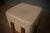 Beige Art Deco Pouf in Wood and White Cream, 1990 For Sale - Image 8 of 11