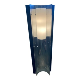 Space Age Mid-Century Modern Chrome & Lucite Floor Lamp For Sale