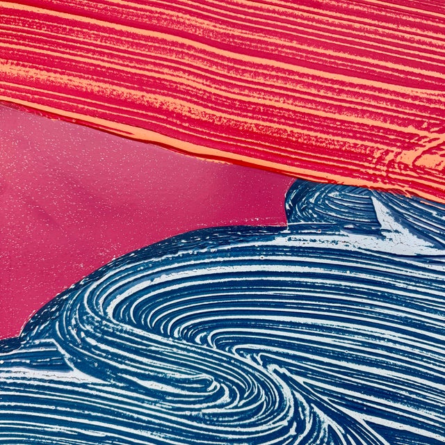 “Well Above” 1982 Charles Emery Powell Abstract Painting For Sale - Image 4 of 7