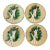 Antique French Barbotine Majolica Asparagus Plates, Circa 1880–1900 - Set of Four For Sale