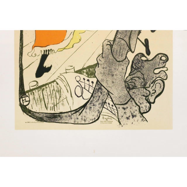 Toulouse-Lautrec 1946 Swiss Poster, Jane Avril, Toulouse Lautrec, Les Editions Holbein For Sale - Image 4 of 5