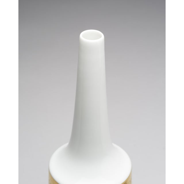 White and Gilt Porcelain Vases by Heinrich Selb, Germany, 1960s, Set of 2 For Sale - Image 12 of 18
