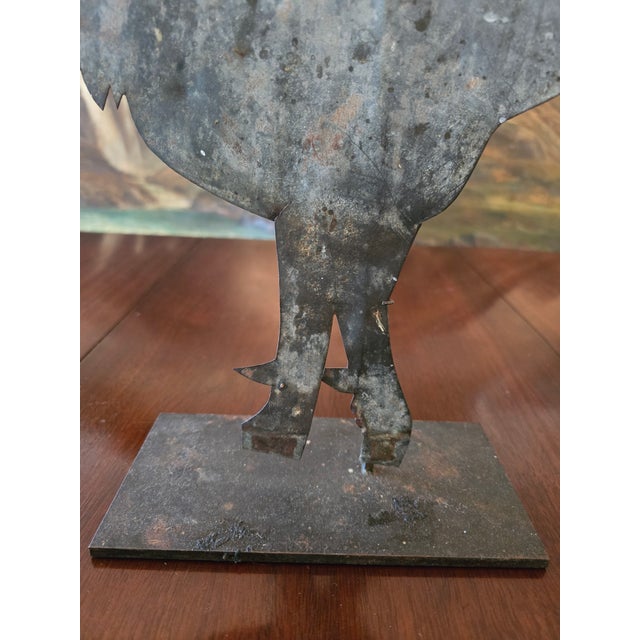 Vintage Folk Art Rooster Weather Vane For Sale - Image 4 of 9
