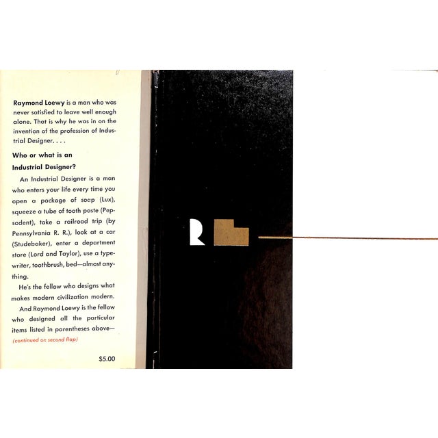The Personal Record of an Industrial Designer Lipsticks to Locomotives LOEWY, Raymond [377] pp. 1951 Second Printing 7...