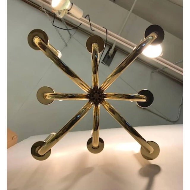 1930s Italian, 1930s Fascist Period Art Deco Chandelier For Sale - Image 5 of 10