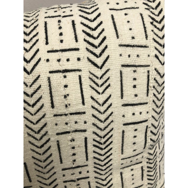 Textile African Mud Cloth Custom Euro Size Pillow For Sale - Image 7 of 8