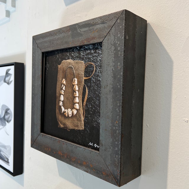 Moroccan Bead Series in Metal Frame For Sale - Image 4 of 10