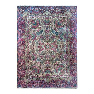 Early 20th Century Persian Kirman Rug For Sale