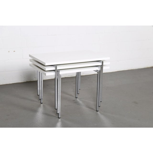 Modern Stacking Tables by Trix & Robert Haussmann for Swiss Form, 1960s For Sale - Image 17 of 17