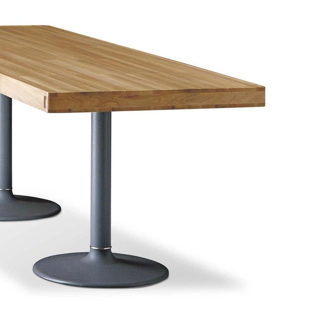 Wood 11 Table with Corolle Legs and Wooden Top by Le Corbusier for Cassina For Sale - Image 7 of 9