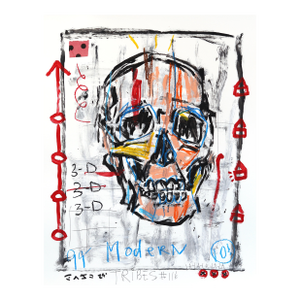 Depth of Bone - Original Pop Street Art Acrylic Painting on Posterboard by Gary John