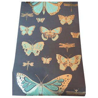 Cole & Sons "Butterflies & Dragonflies" Wallpaper For Sale