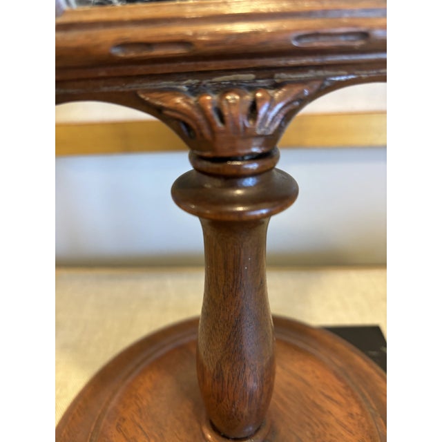 English Treenware Table Mirror / Vanity Mirror on Stand For Sale - Image 9 of 12