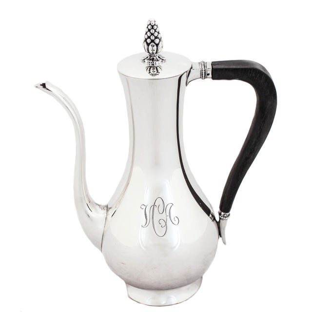 1940s 1940s Sterling Silver Tiffany & Co. Tea Set - 4 Pieces For Sale - Image 5 of 10