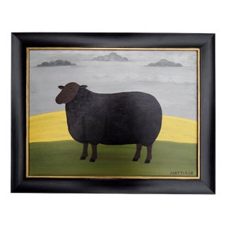 Matt Rix, The Black Ewe, 2000s, Oil on Board, Framed For Sale