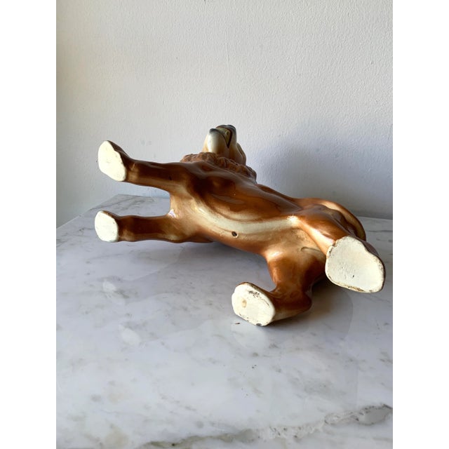 19th Century Standing Lion Staffordshire Figure, Circa 1880 For Sale - Image 9 of 11