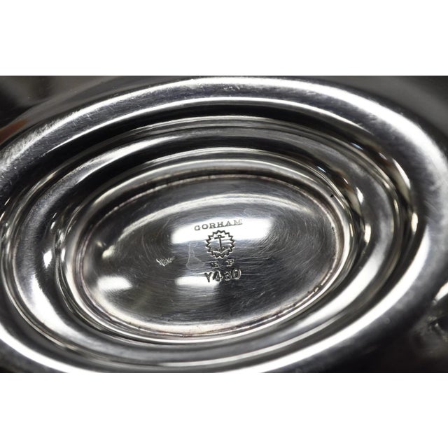 Silver Vintage Gorham Y430 Victorian Silver Plated Gravy Sauce Boat W / Dish For Sale - Image 8 of 10