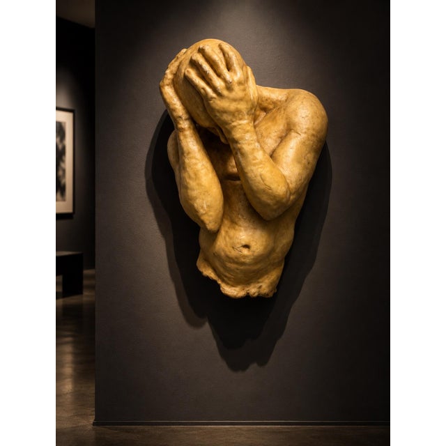 Late 20th Century Rare Wax Sculpture by John Kalymnios For Sale - Image 4 of 8