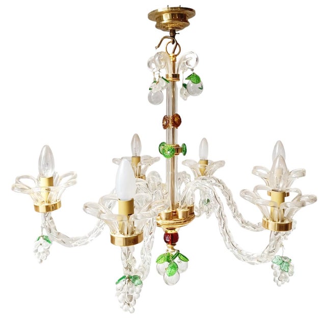Chandelier attributed to Paolo Venini for Murano For Sale - Image 6 of 9