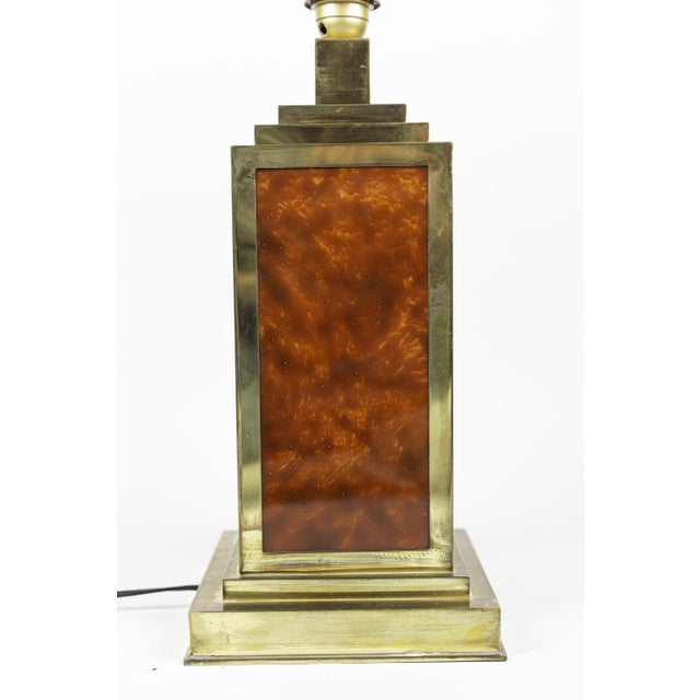 1970s Table Lamps in Bakelite and Gilt Brass, 1970s, Set of 2 For Sale - Image 5 of 7