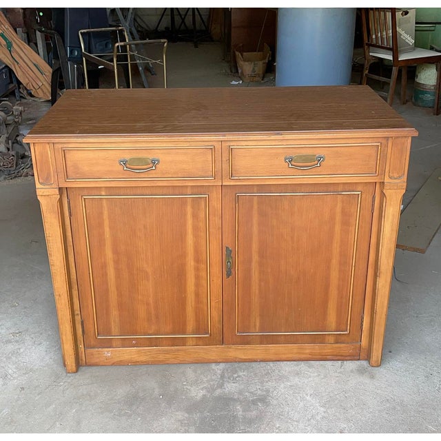 Mid Century Watertown Extending Sliding Dining Table For Sale - Image 6 of 6