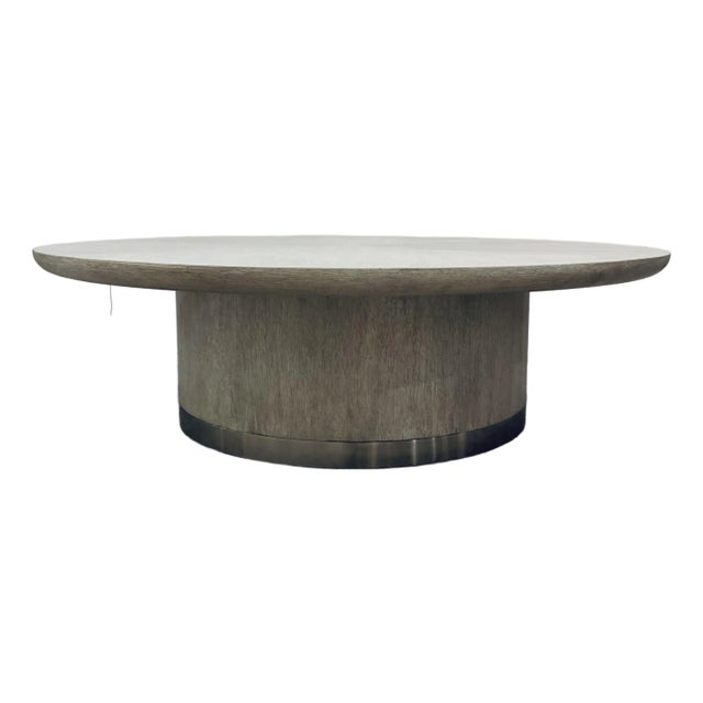 Hooker Organic Modern Greige Wood Mood Cocktail Table For Sale