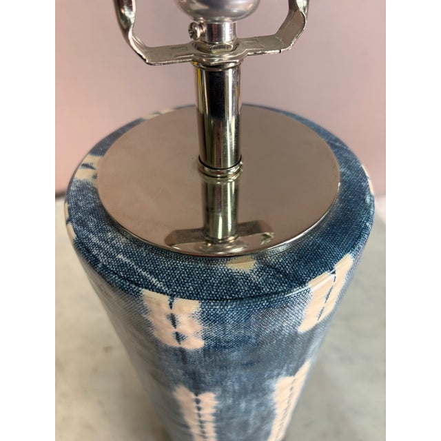 Anthropologie Regina Andrew Mali Blue and White Table Lamp For Sale - Image 4 of 10