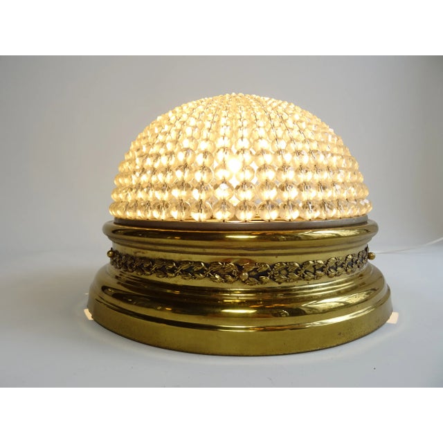 French Plafoniére Ceiling Light in Brass, 1890s For Sale - Image 10 of 10